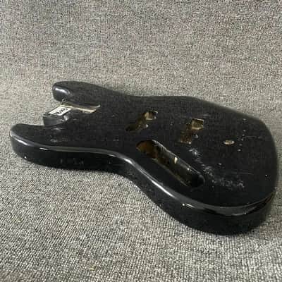 Black Lefty Jazz Bass Style Basswood Body image 3