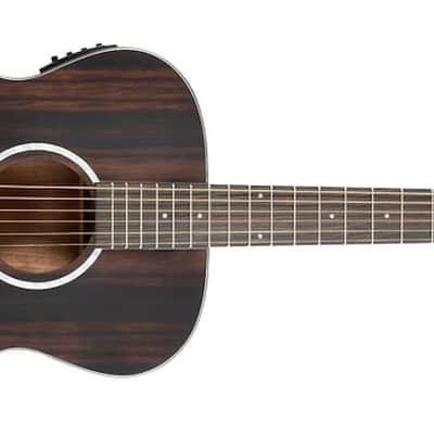 Washburn Deep Forest Folk Acoustic/Electric Guitar. Striped Ebony, New, Free Shipping  DFEFE-U image 10