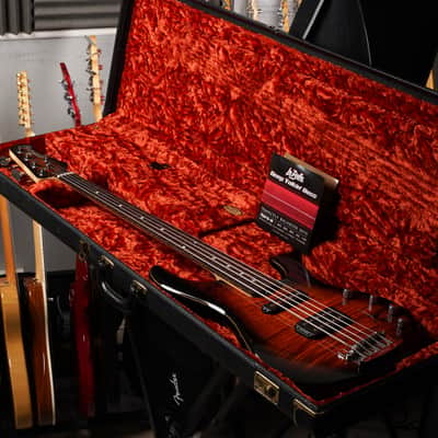 Ernie Ball Music Man 20th Anniversary Stingray 5 HS Fretless 2007 - California Sunset image 11