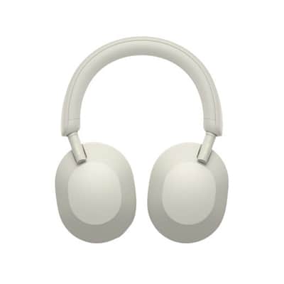 Sony WH-1000XM5 Wireless Noise Canceling Over-Ear Headphones (Silver) with Knox Gear 4-Port USB 3.0 Hub and Alloy Headphone Stand Bundle (3 Items) image 7