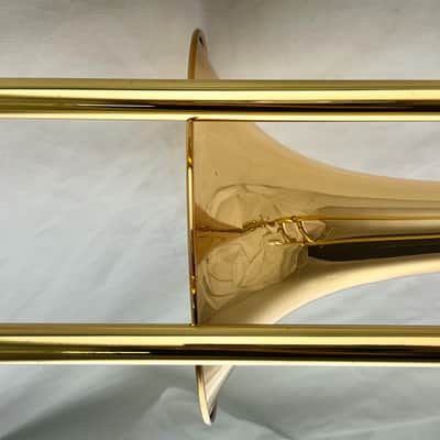 Yamaha YSL-448G Intermediate Bb/F Trombone 2010s - Lacquered Brass image 9