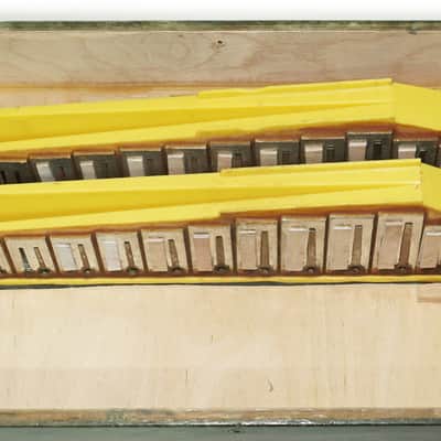 Folk Bayan Garmon Ukraine Marichka, Vintage Button Accordion Harmonica, 23x25 Squeezebox, Old Garmoshka in Tune, 2731 image 11