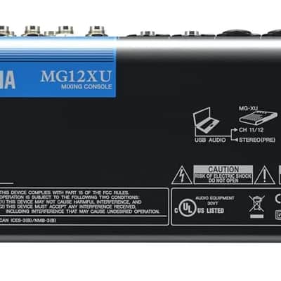 Yamaha MG12XU 12-Channel Analog Mixer 2016 - Present - Black image 2