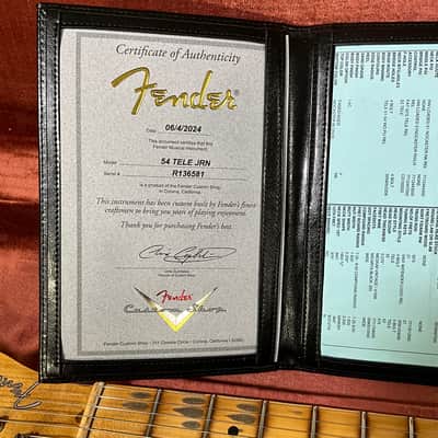 Fender Custom Shop 1954 Telecaster Electric Guitar - Aged Nocaster Blonde image 8