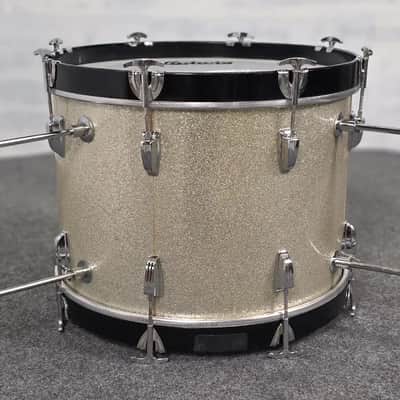 Used Vintage Ludwig 2pc Drum Set Silver Sparkle - Good image 7