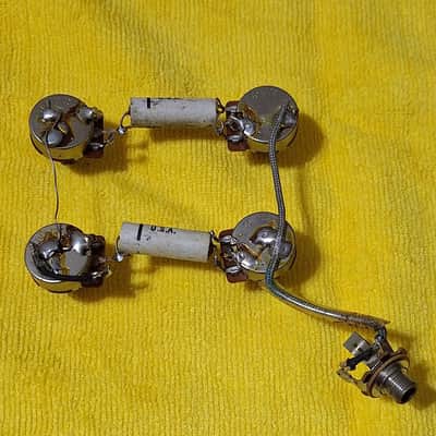 1970's Gibson CTS Les Paul SG Complete Wired Pot Set With Jack image 2