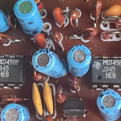 Vintage very rare 1978 1979 Maxon Ibanez OD808 OD-808 Overdrive dual op amp guitar pedal Tubescreamer image 6