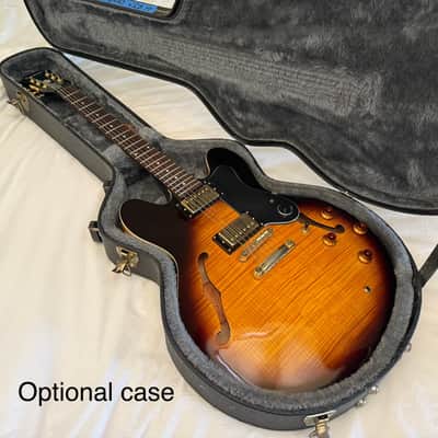 2004 Epiphone Dot Deluxe Flame Top - Made in Korea (MIK) - Vintage Sunburst - Free Pro Setup image 23