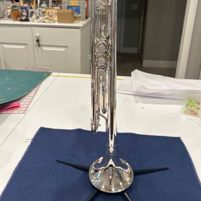 Benge Los Angeles B flat (Bb) Silver Plated Model 3X with standard 3 bell image 4