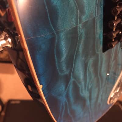 ESP Custom Shop 7 String Snapper Blue Burst image 6