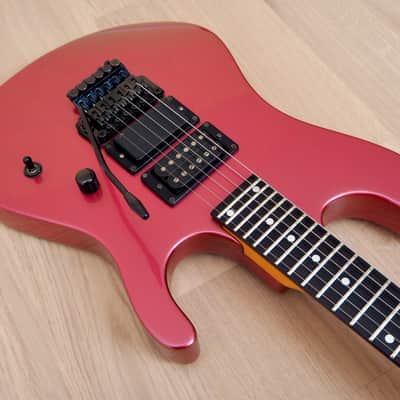 1980s Kramer Nightswan Vintage Electric Guitar Metallic Pink, Vivian Campbell, ESP image 8