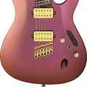Ibanez SML721 Axe Design Lab Multi-Scale Electric Guitar, Rosewood Fingerboard, Rose Gold Chameleon