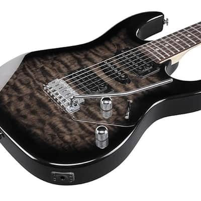 Ibanez RG Gio GRX70QA-TKS Electric Guitar - Transparent Black Sunburst image 2