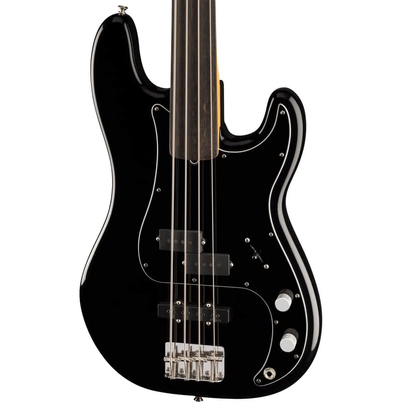 Fender Tony Franklin Fretless Precision Bass - Ebony Fingerboard, Black image 1