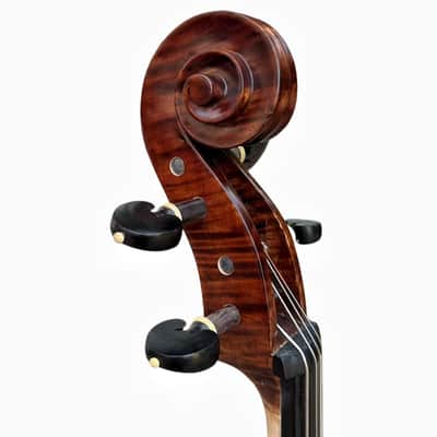Rare Bird's eye Wood Full size Cello 4/4. hand Carved,Good Sound, Master sound image 10