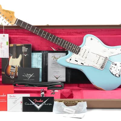 Fender Custom Shop 1962 Jazzmaster Relic Daphne Blue image 3