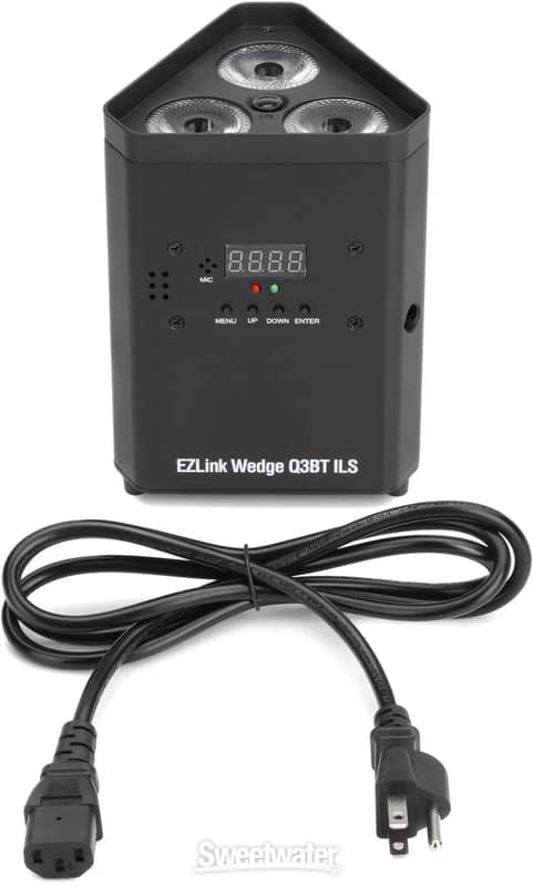 Chauvet DJ EZLINKWEDGEQ3BTILS Wedge Q3BT ILS TRUE Wireless RGBA LED Wash Light with Bluetooth image 1