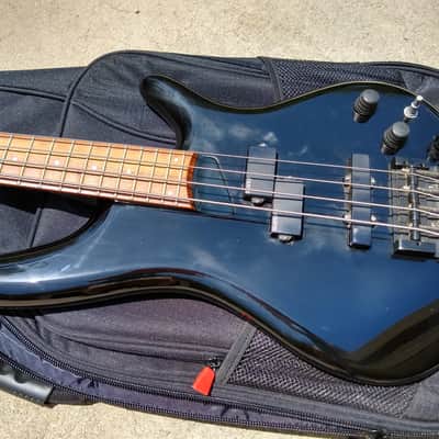 1992 Ibanez SR800 Bass - Black Finish - Active Electronics - Made in Japan image 2