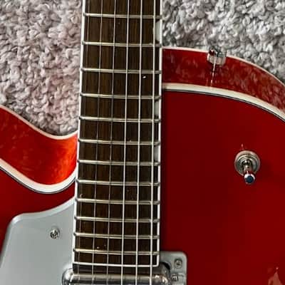 Mint Gretsch G5420LH Electromatic Lefty Hollow-Body Single Cut Guitar, Orange Stain image 3