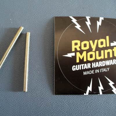 Gibson soft brass 50 LONG posts for vintage ABR-1 bridge Les Paul Royal Mount 2025 - Nickel image 2