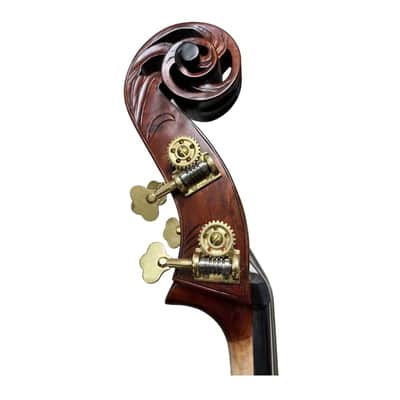 High-grade handmade solid wood Upright double bass 3/4,flamed maple back image 13