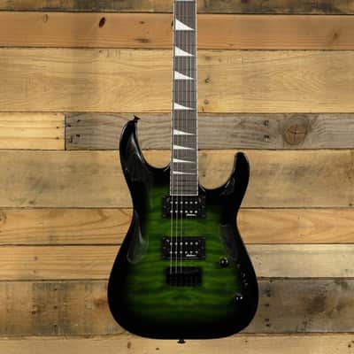 Jackson JS Series Dinky Arch Top JS32Q DKA HT Transparent Green Burst image 4