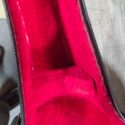 Vintage RARE 1966 to 1969 Gibson Branded Black Red Plush ES 335 330 Soft Shell Electric Guitar Case image 12
