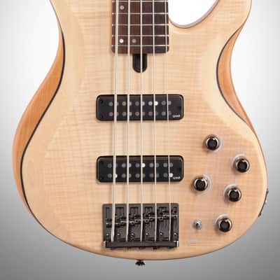 Yamaha TRBX605FM Electric Bass, 5-String, Satin Natural image 3