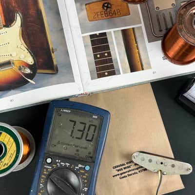 GVT “ NOS Wire “ Handwound Pickups for Stratocaster ®️ Original Pre CBS  1955 Magnet Wire Ltd. Ed. Anaconda Heavy formvar 1964 - Set No02 image 11