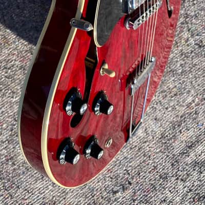 Gibson ES-335TD Lefty 1976 - Cherry/Wine Red image 4
