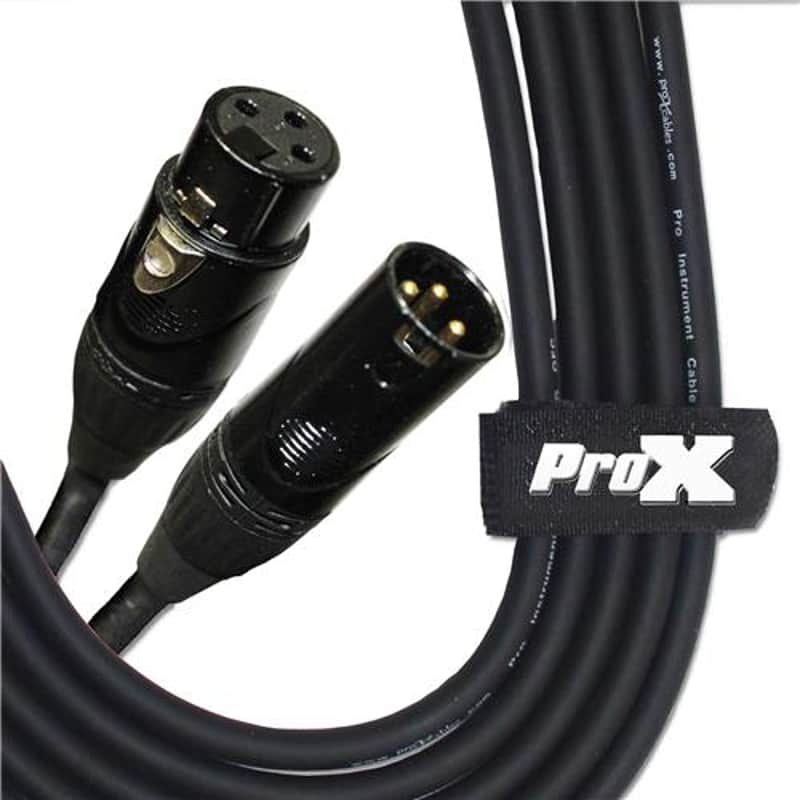 ProX XC-MIC10 10' XLR-F to XLR-M Balanced High Performance Microphone Cable image 1