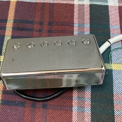 Chrome Ernie Ball Music Man Luke "HT" Humbucker Bridge Pickup, 52mm, Hot Treble image 2