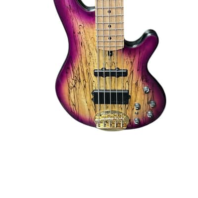 Lakland Skyline 55-02 Custom, Spalt Violet Burst / Maple 9.4 LBS *IN STOCK* image 3