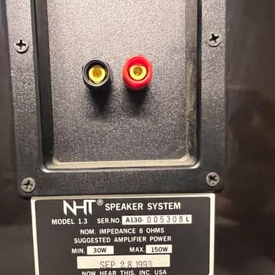 NHT Model 1.3 Black Glossy one pair, excellent working condition and very good cosmetic. image 7