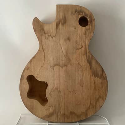 Unfinished Mahogany Les Paul LP Style Guitar Body with Maple Top image 3