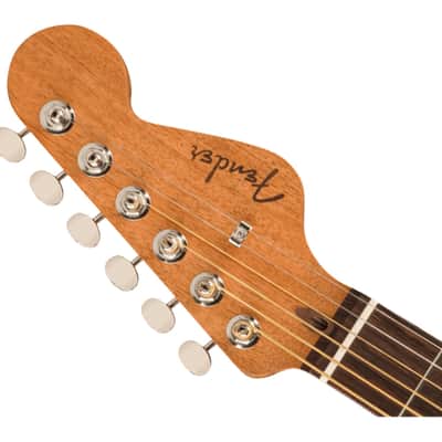 Used Fender Highway Series Parlor Acoustic - All-Mahogany w/ Rosewood FB image 4