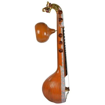 Handmade Saraswati Veena Indian Handmade Sruthi Ekantham Tun Wood Professional Quality image 3