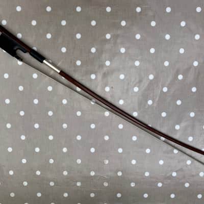 Double Bass French Bow - G.B.Bows - Snakewood Model - Silver Mounted image 20