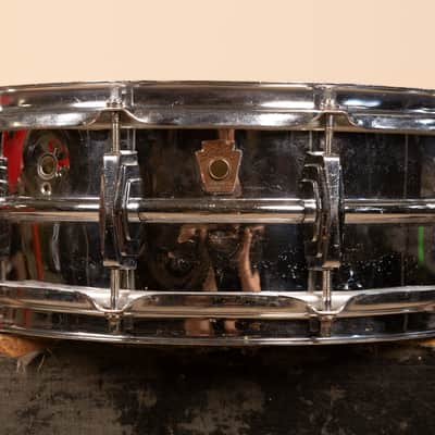 1960s Ludwig 5x14 Pre Serial Super 400 Chrome Over Brass Snare Drum image 1