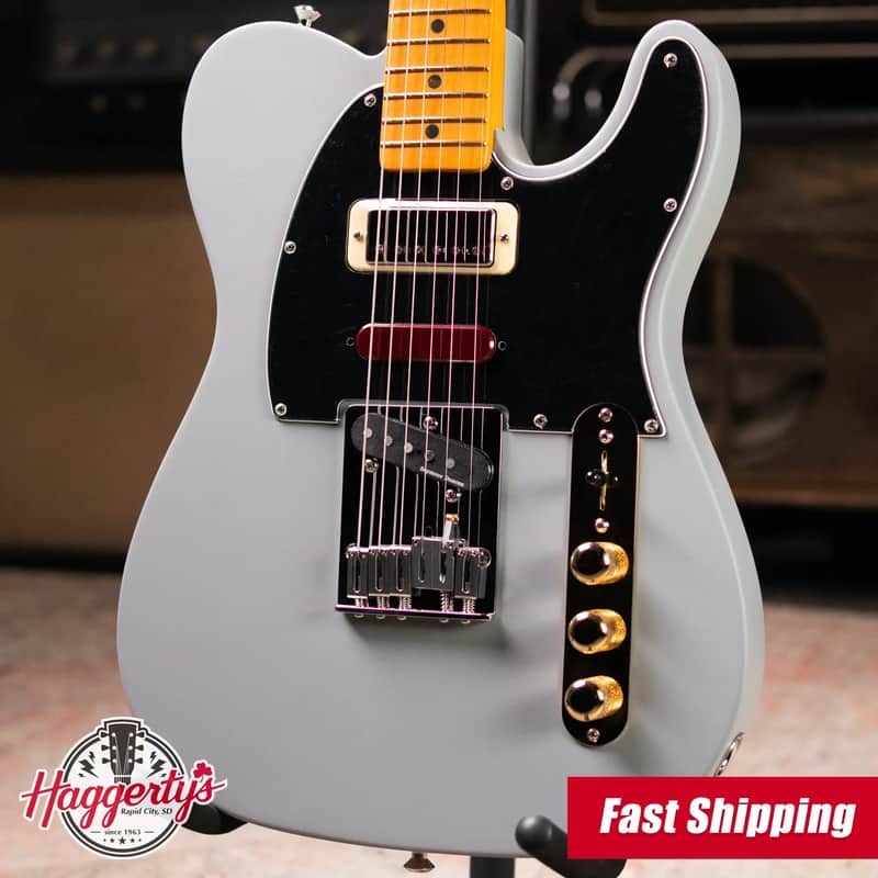 Fender Brent Mason Telecaster Electric Guitar - Primer Gray with Hardshell Case