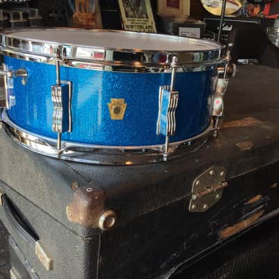 Ludwig Super Classic Keystone - S/N 1965 -5.5 x14 - Blue Sparkle - #596 image 3