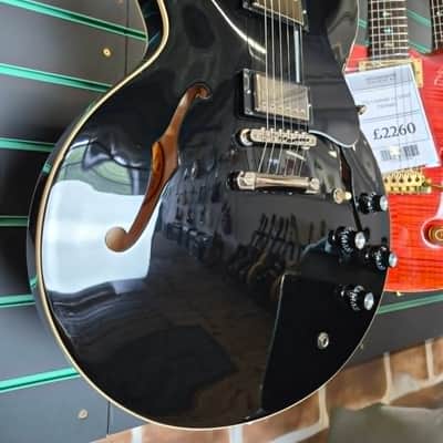 Gibson ES-335 'Dot' Ebony 2023 Semi-Hollow Electric Guitar image 3