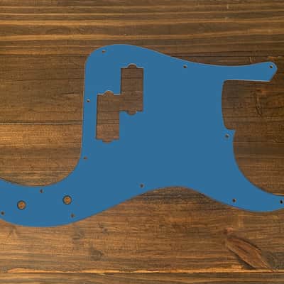 P Bass style Pickguard by Carmedon. Crystal Lake Placid Blue(matte) image 1