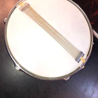 Beautiful Japanese  Snare Drum Unbranded  Stencil  1970s - Blue Sparkle image 11