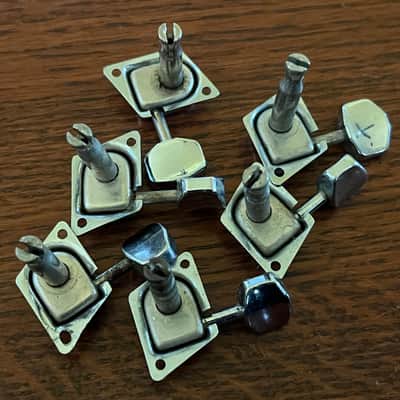 set 1966 - 76 Fender Stratocaster Telecaster guitar tuners tuning pegs image 4