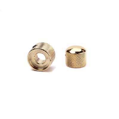 Bass Guitar 2X Dual Concentric Metal Dome Knob Gold with Dual Position Markers image 3