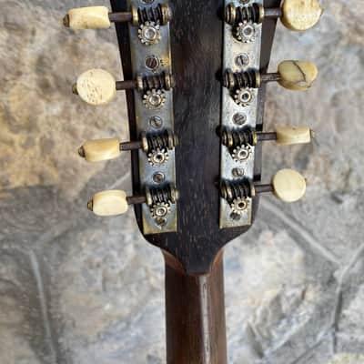 Antique Italian Neapolitan Bowl-Back Mandolin - Ozelli - Late 19th / Early 20th Century with case image 13