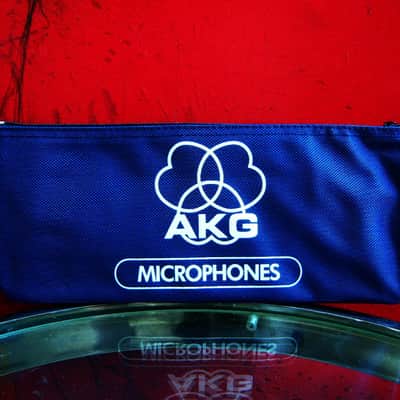 Vintage 1990's AKG D880 dynamic cardioid microphone Satin Black w accessories SM58 image 3