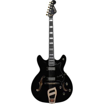 Hagstrom '67 Viking II Hollowbody Electric Guitar - Black Gloss image 1