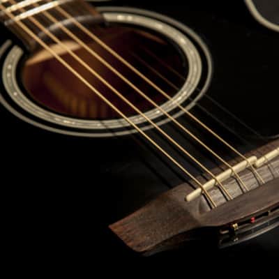 Takamine G Series GN30CE-BLK NEX Cutaway Acoustic-Electric Guitar Gloss Black image 8
